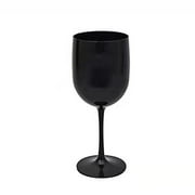 Champagne Plastic Champagne Glasses Wedding Toasting Champagne Flute Goblet Plastic Reusable Champagne Cups for Bachelorette Wedding Bridal Shower Party,Black